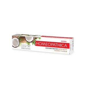 ASTERA HOMEOPATHICA Toothpaste Coco Multiactive 75 ml/3pack & Toothbrush/3pack